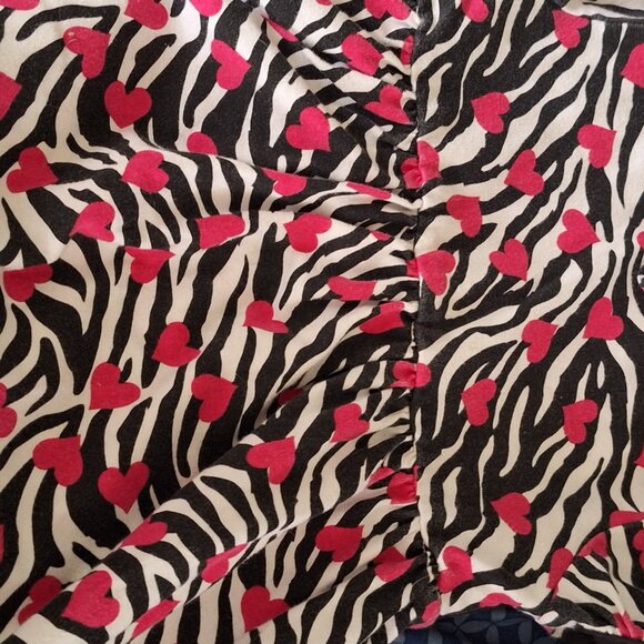 dollie and me dress black white with pink hearts - Picture 5 of 8